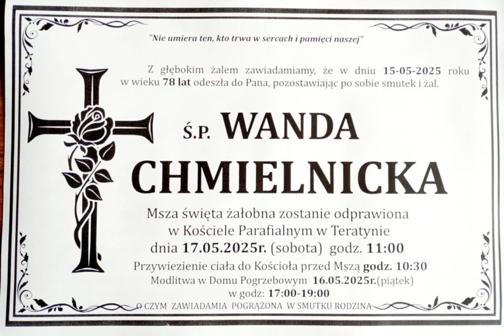 + Wanda Chmielnicka (78 l.)