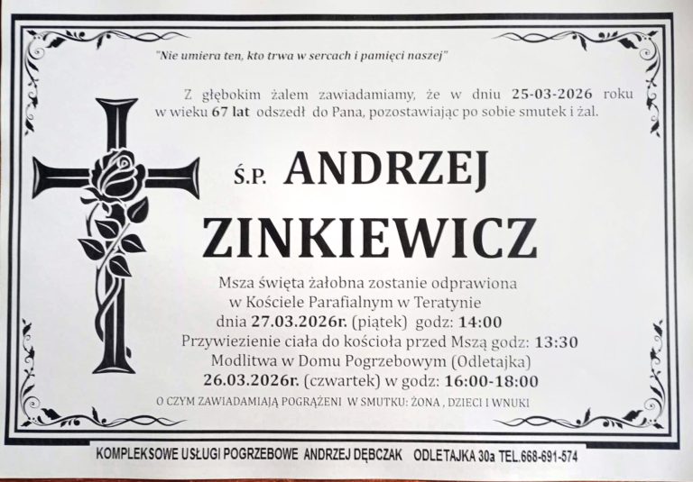 + Andrzej Zinkiewicz (67 l.)