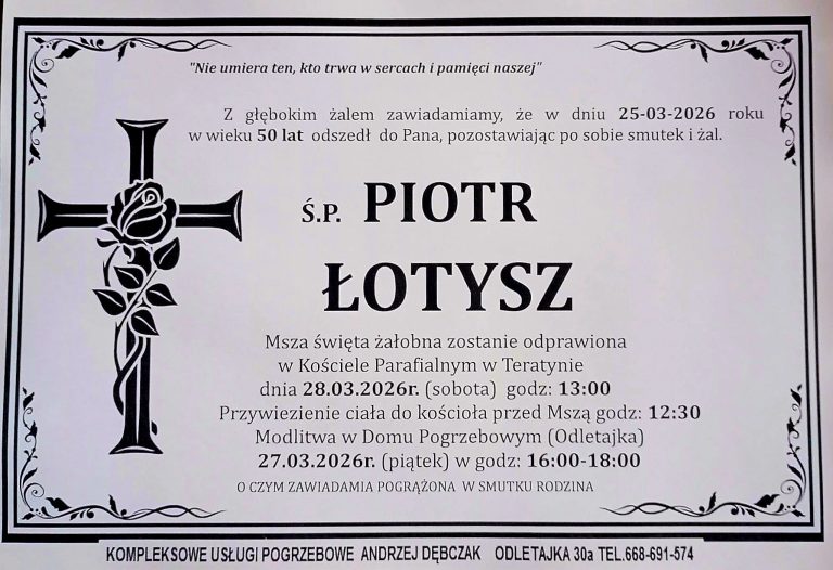 + Piotr Łotysz (50 l.)