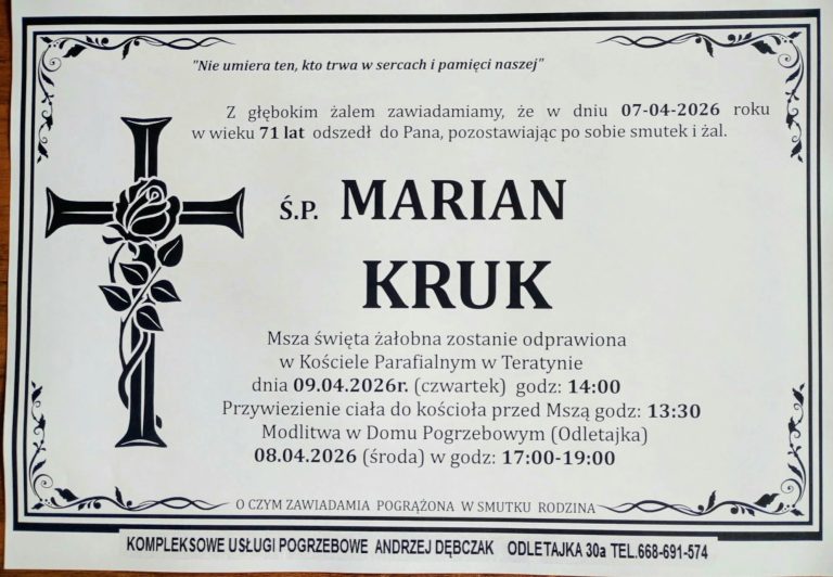 + Marian Kruk (71 l.)