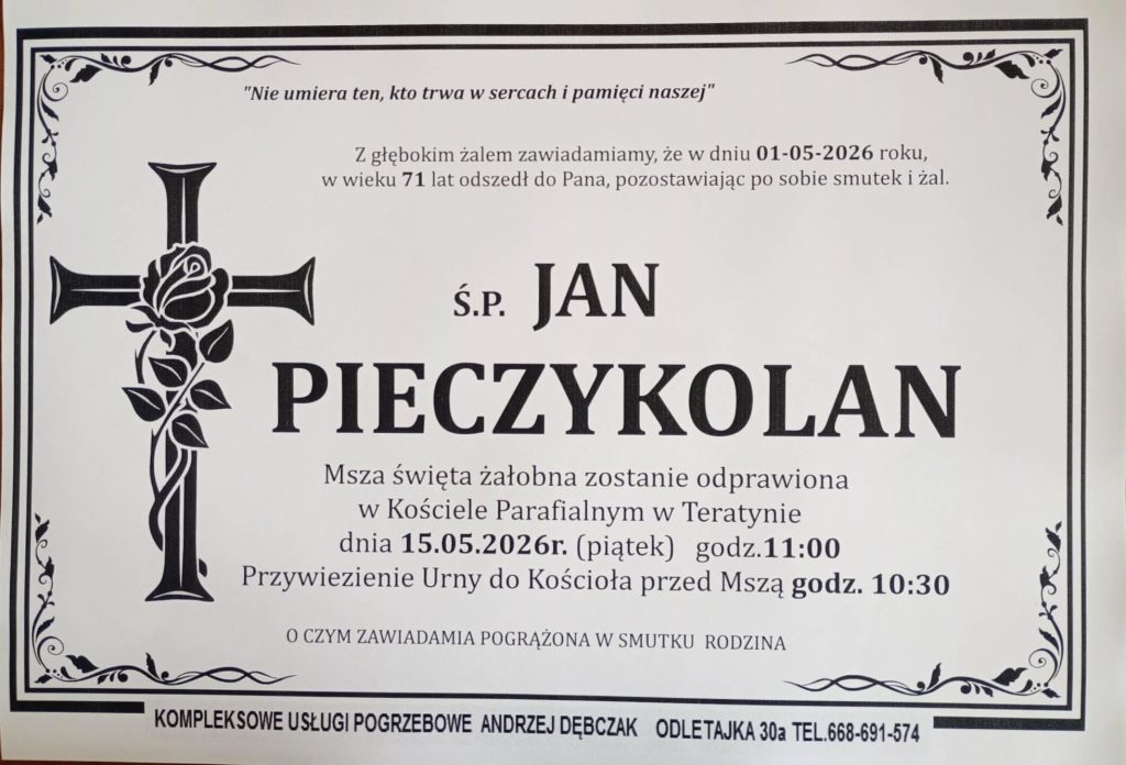 + Jan Pieczykolan (71 l.)