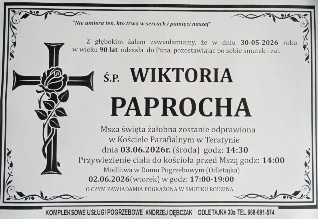 + Wiktoria Paprocha (90 l.)