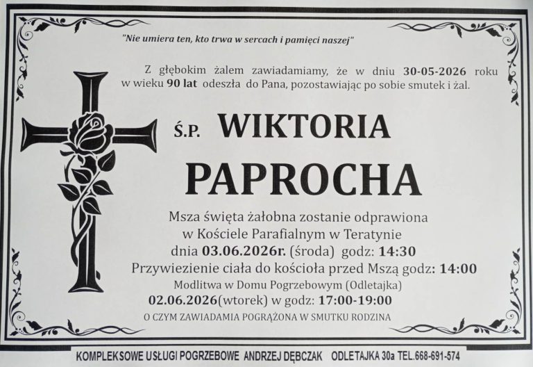 + Wiktoria Paprocha (90 l.)