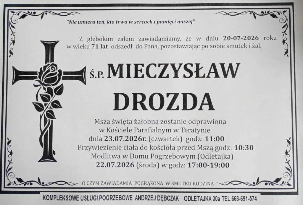 + Mieczysław Drozda (71 l.)