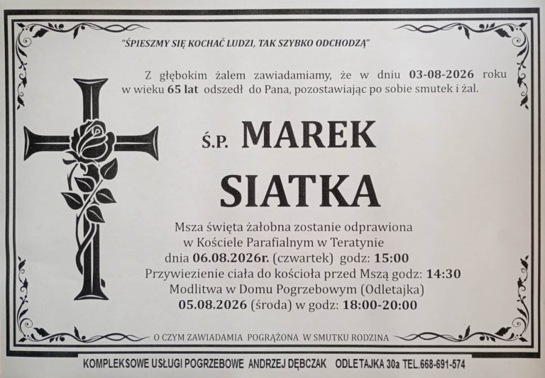 + Marek Siatka (65 l.)