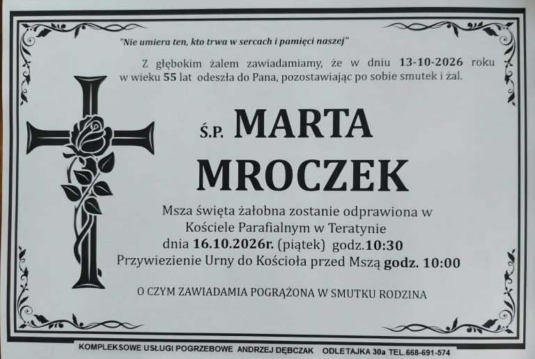 + Marta Mroczek (55 l.)